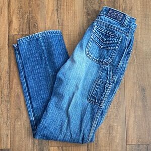 SassiNavy and White Logo Denim Label